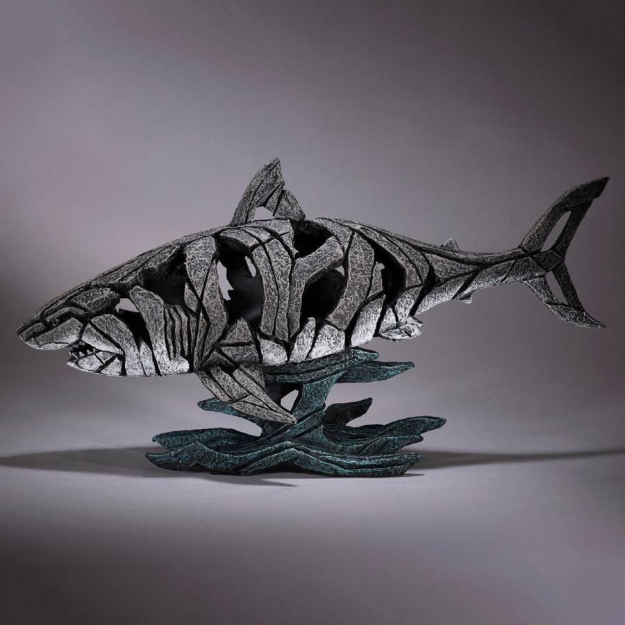 Edge Shark 幅58.4x奥行20.3x31.1(cm) 鮫サメ | 彫刻 置物 オブジェ