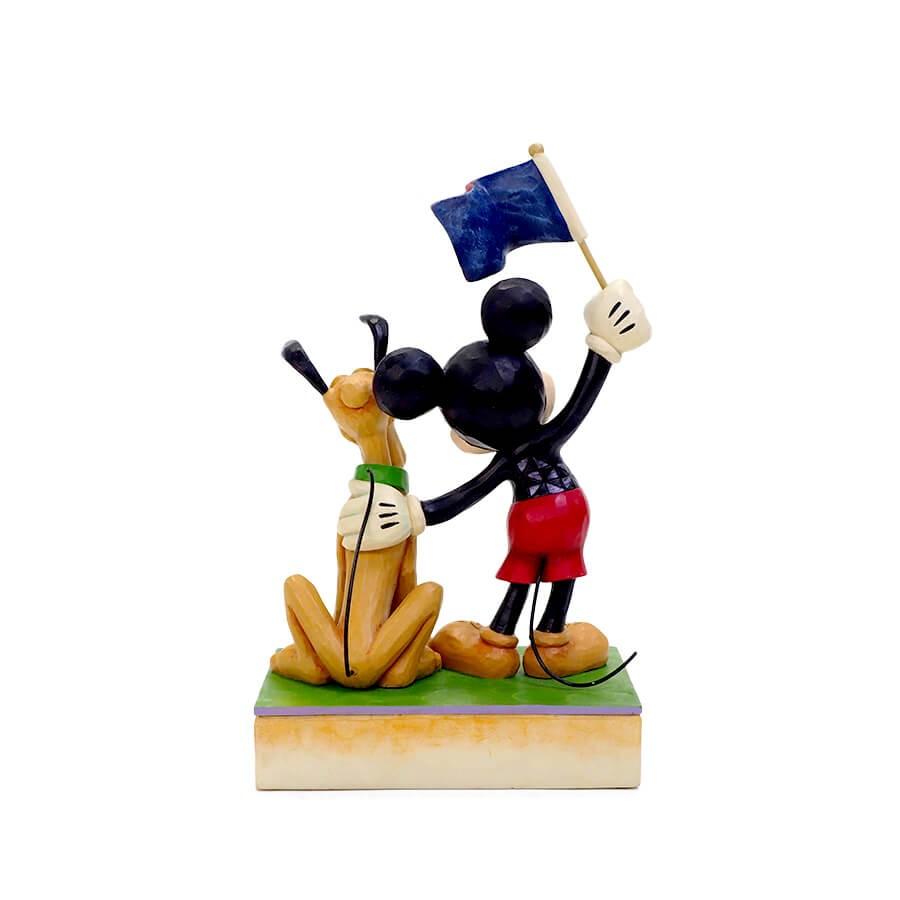 ディズニートラディション ジムショア ミッキー プルート アメリカンフラッグ Disney（ディズニー） ミッキーとプルート アメリカンフラッグ 17.8cm