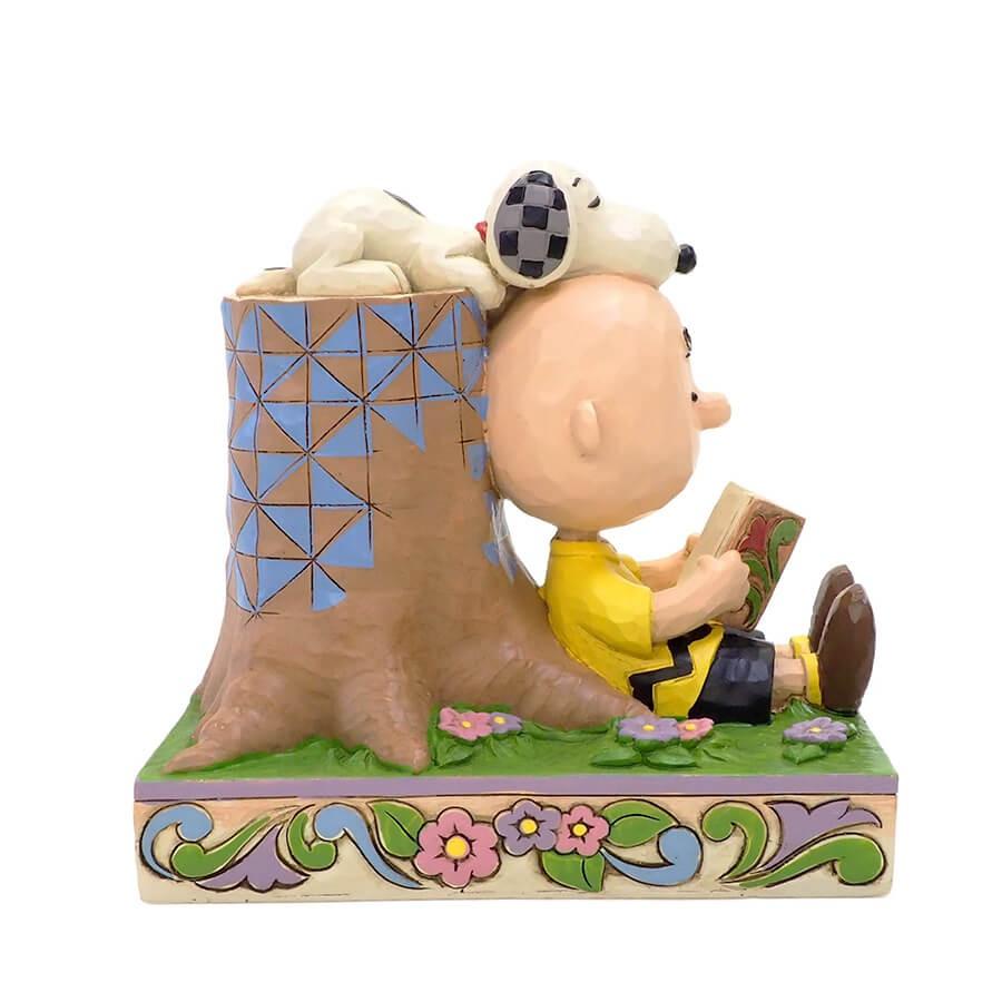 ジムショア スノーダンススヌーピーとチャーリーブラウンコミックの置物