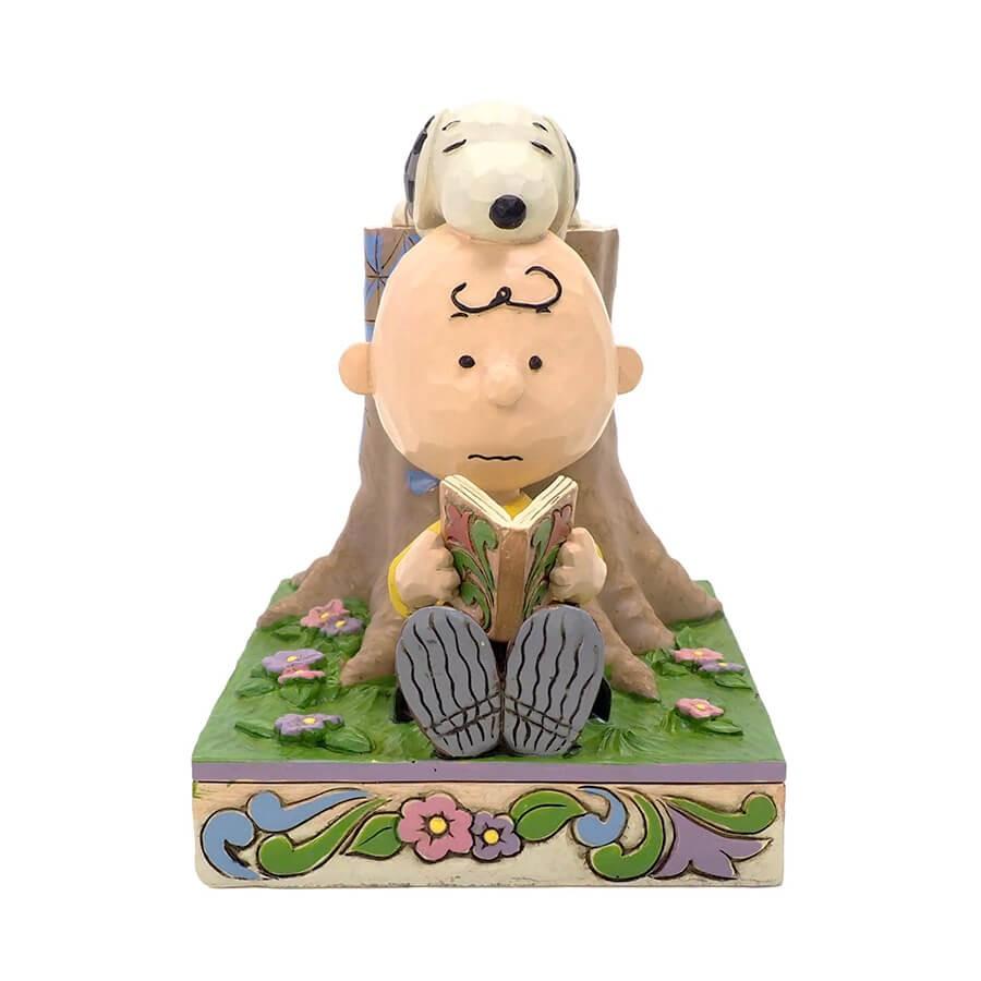 SNOOPY チャーリーブラウン スヌーピー 大親友 読書 13.5cm