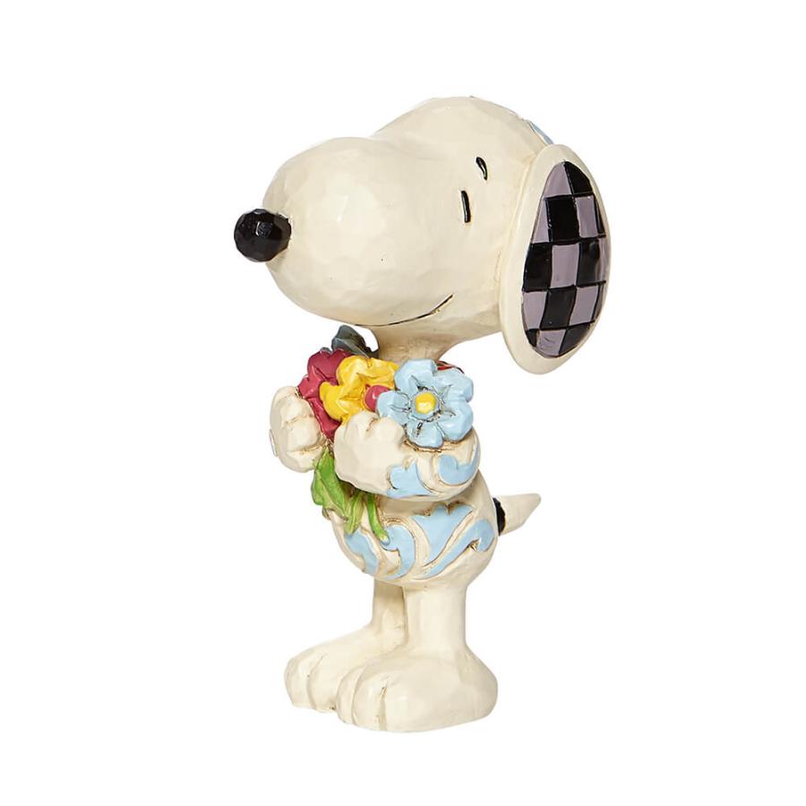 スヌーピー フラワー ミニ 8cm | ジムショア ピーナッツ グッズ フィギュア 人形 置物 彫刻 Jim Shore 正規輸入品 | SNOOPY | 02