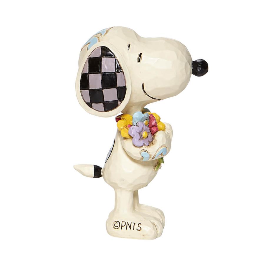 スヌーピー フラワー ミニ 8cm | ジムショア ピーナッツ グッズ フィギュア 人形 置物 彫刻 Jim Shore 正規輸入品 | SNOOPY | 03
