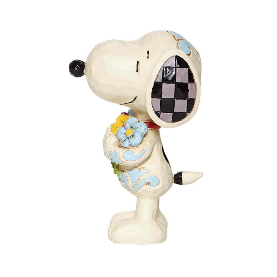 スヌーピー フラワー ミニ 8cm | ジムショア ピーナッツ グッズ フィギュア 人形 置物 彫刻 Jim Shore 正規輸入品 | SNOOPY | 05