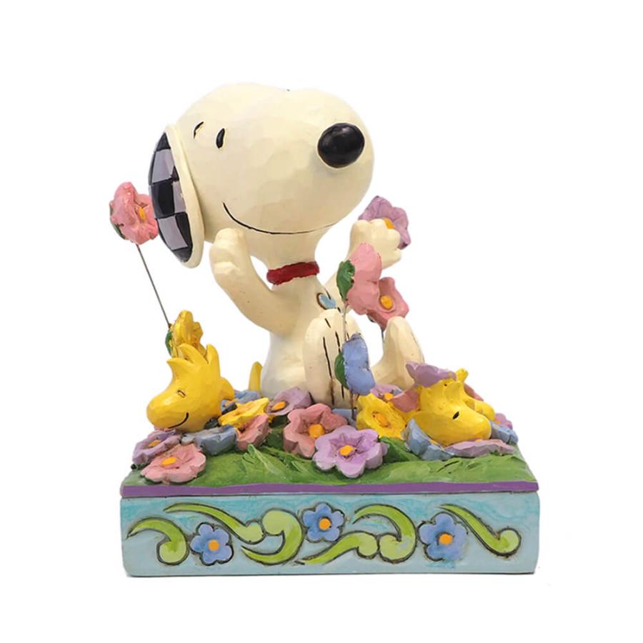 SNOOPY スヌーピー ウッドストック 花畑 12cm | ジムショア ピーナッツ