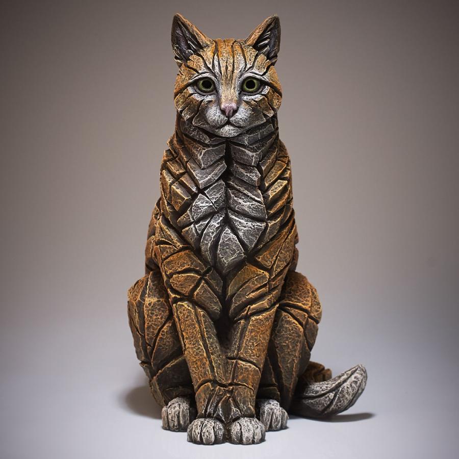 Edge Cat 幅30x奥行21.5x37.5(cm) 猫ネコ | 彫刻 置物 オブジェ