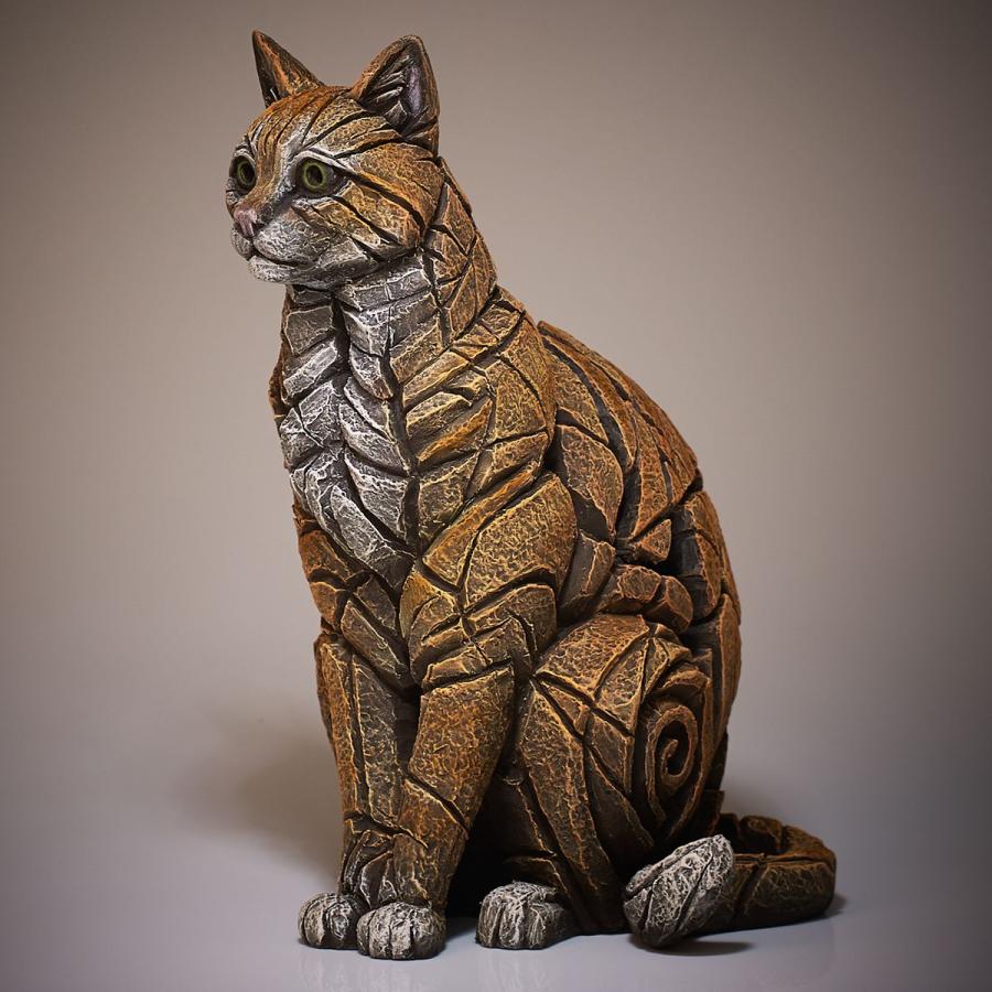 Edge Cat 幅30x奥行21.5x37.5(cm) 猫ネコ | 彫刻 置物 オブジェ