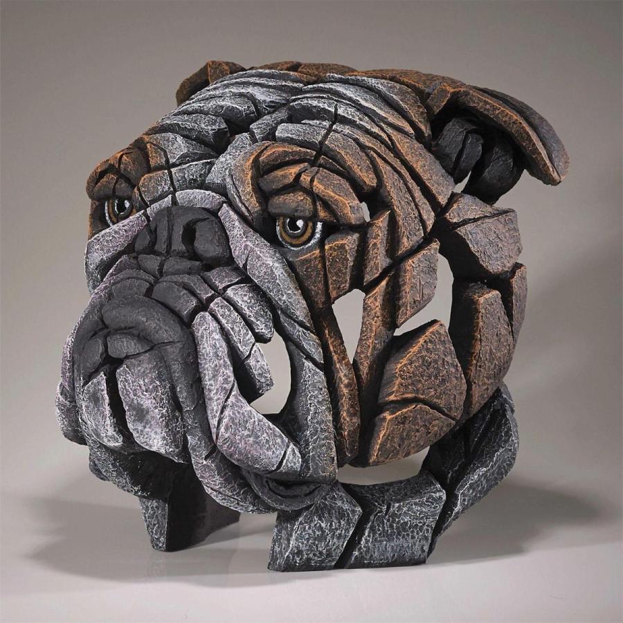 Edge Bulldog Bust 幅28x奥行28.5x32(cm) ブルドッグ 胸像いぬ | 彫刻 置物 オブジェ フィギュア 動物 大きい リア |  | 02