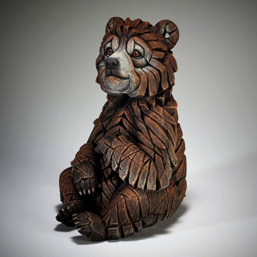 Edge Bear Cub 幅15x奥行18.5x24.5(cm) 小熊クマ | エッジ 彫刻 置物 オブジェ フィギュア 動物 大きい リアル アー |  | 02