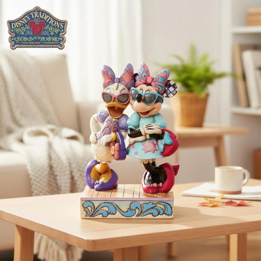 ミニー デイジー ファッショニスタ 14.7cm | ディズニー トラディションズ ジムショア グッズ フィギュア 人形 置物 彫刻 Jim Shor | Disney