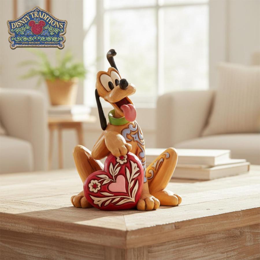 Disney（ディズニー） プルート ハートを抱えて 8.8cm