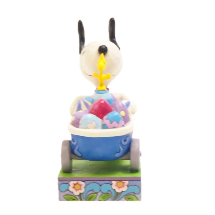 SNOOPY（スヌーピー） ウッドストック イースター 手押し車 13.8cm