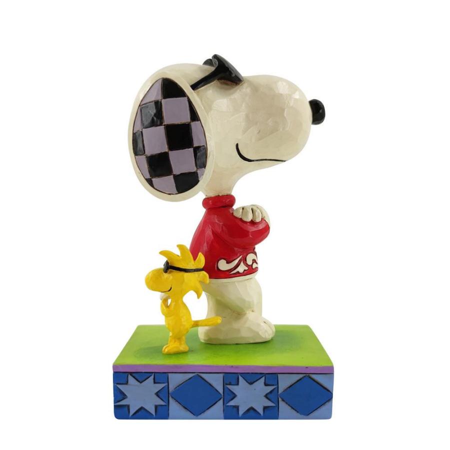 ジョー・クール ウッドストック イケてる友人 12.7cm | ジムショア ピーナッツ グッズ フィギュア 人形 置物 彫刻 Jim Shore 正規 | SNOOPY