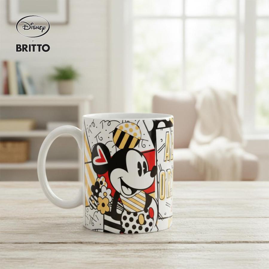 ミッキー ミニー マグカップ Romero Britto 10cm | ロメロ・ブリット