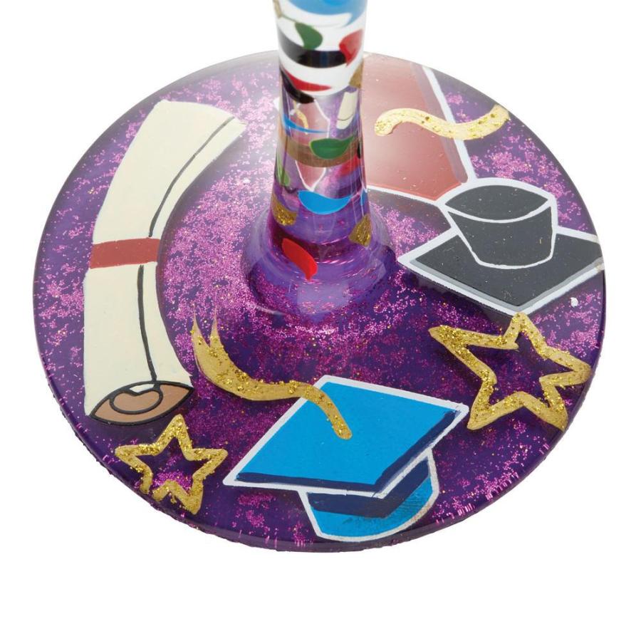 Lolita ワイングラス Hats off to Grad 22.4cm 卒業生に敬意を | かわいい おしゃれ ポップ モダン デザイン食器 アー |  | 05