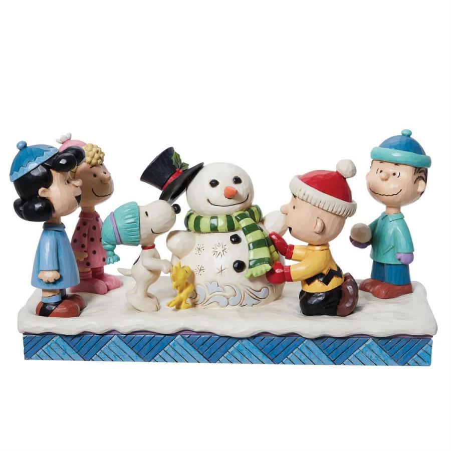 SNOOPY（スヌーピー） ピーナッツ ギャング 雪だるまつくろう 13cm
