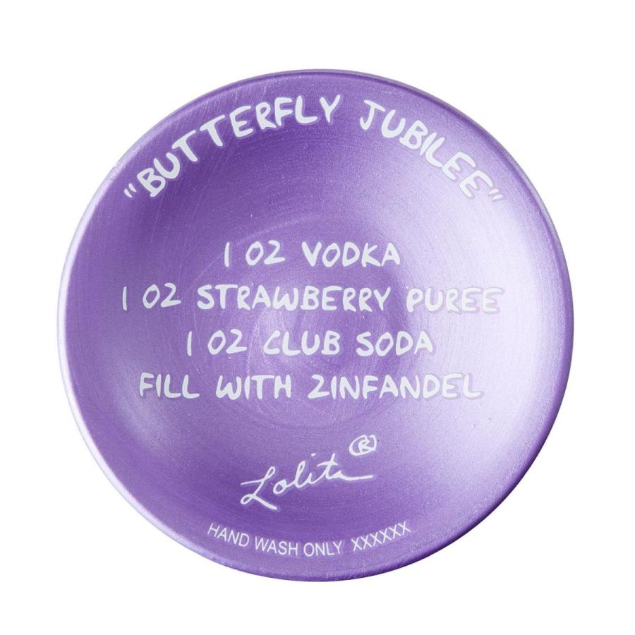Lolita ワイングラス Butterfly Jubilee 22cm バタフライ ジュビリー | かわいい おしゃれ ポップ モダン デザイン食器 |  | 06