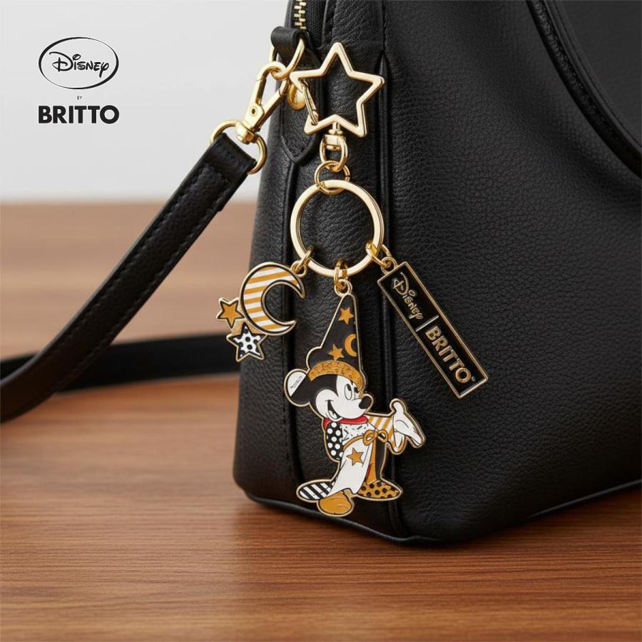 ソーサラーミッキー キーホルダー Romero Britto キーチェイン 14cm
