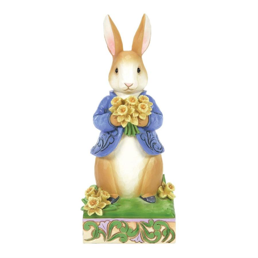 ピーターラビット ラッパスイセン 15.3cm | ジムショア グッズ フィギュア 人形 置物 彫刻 ビアトリクス・ポター Jim Shore 正規輸 | ピーターラビット | 02