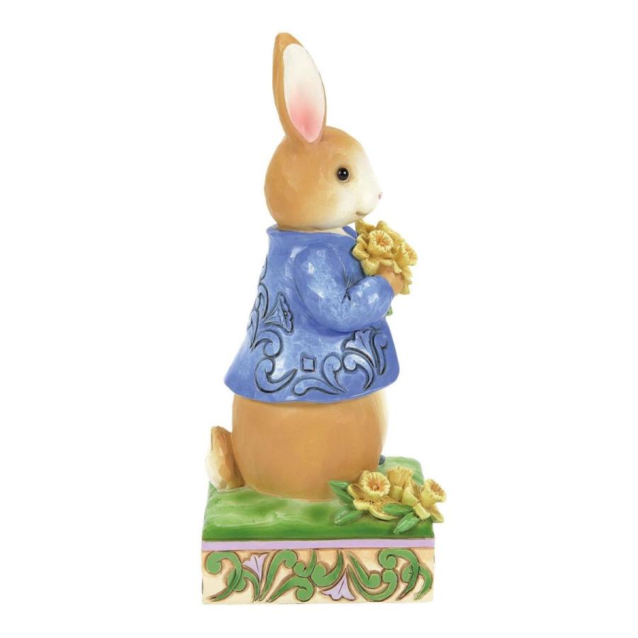 ピーターラビット ラッパスイセン 15.3cm | ジムショア グッズ フィギュア 人形 置物 彫刻 ビアトリクス・ポター Jim Shore 正規輸 | ピーターラビット | 06