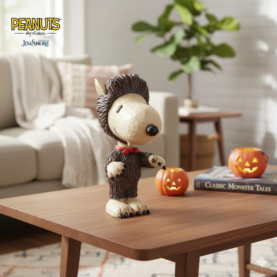 スヌーピー ウェアウルフ ミニ 9cm ハロウィン | ジムショア ピーナッツ グッズ フィギュア 人形 置物 彫刻 Jim Shore 正規輸入品 | SNOOPY