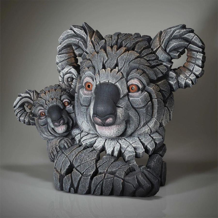 Edge Coala & Joey Bust 幅40x奥行18.5x33(cm) コアラ 親子 胸像コアラ