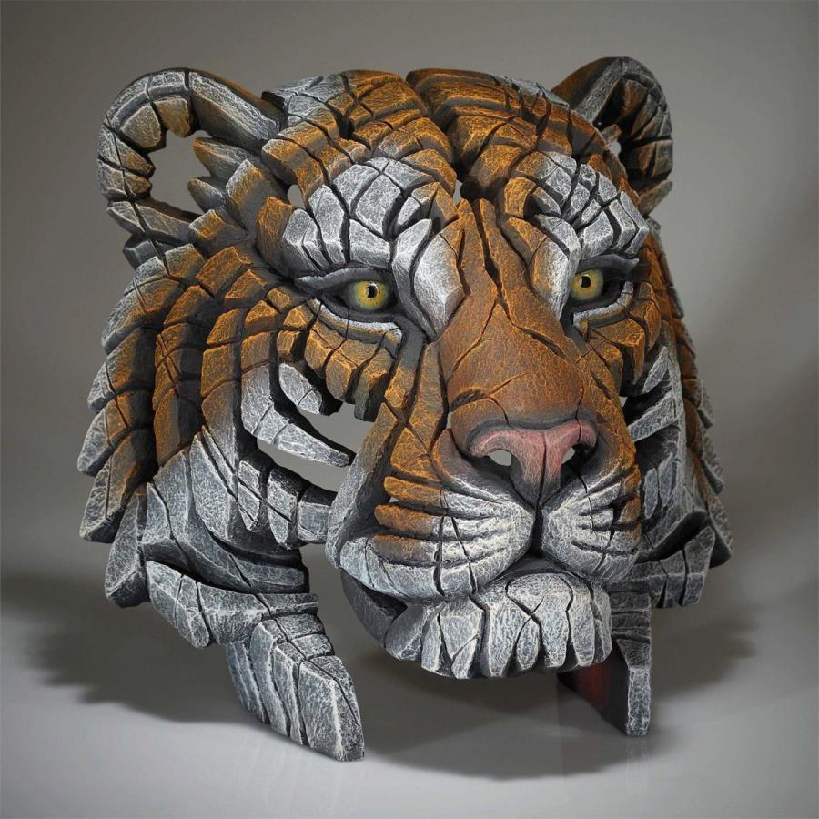 Edge Tiger Bust 幅43.4x奥行28.7x39.9(cm) 虎 胸像トラ | 彫刻 置物 オブジェ フィギュア 動物 大きい リアル |  | 02