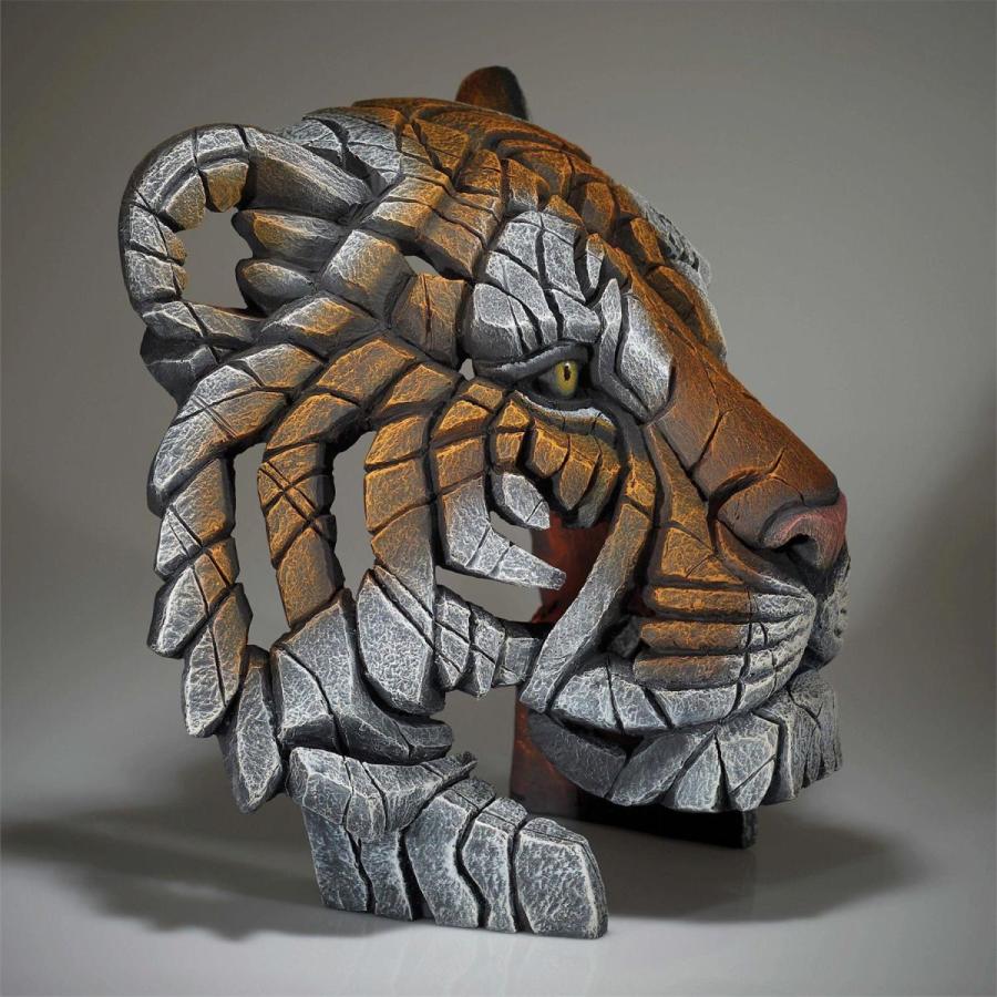 Edge Tiger Bust 幅43.4x奥行28.7x39.9(cm) 虎 胸像トラ | 彫刻 置物 オブジェ フィギュア 動物 大きい リアル |  | 03
