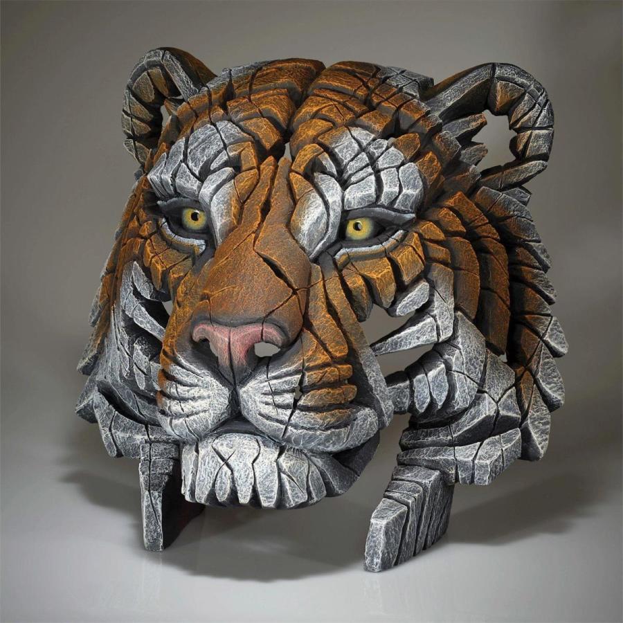 Edge Tiger Bust 幅43.4x奥行28.7x39.9(cm) 虎 胸像トラ | 彫刻 置物 オブジェ フィギュア 動物 大きい リアル |  | 04
