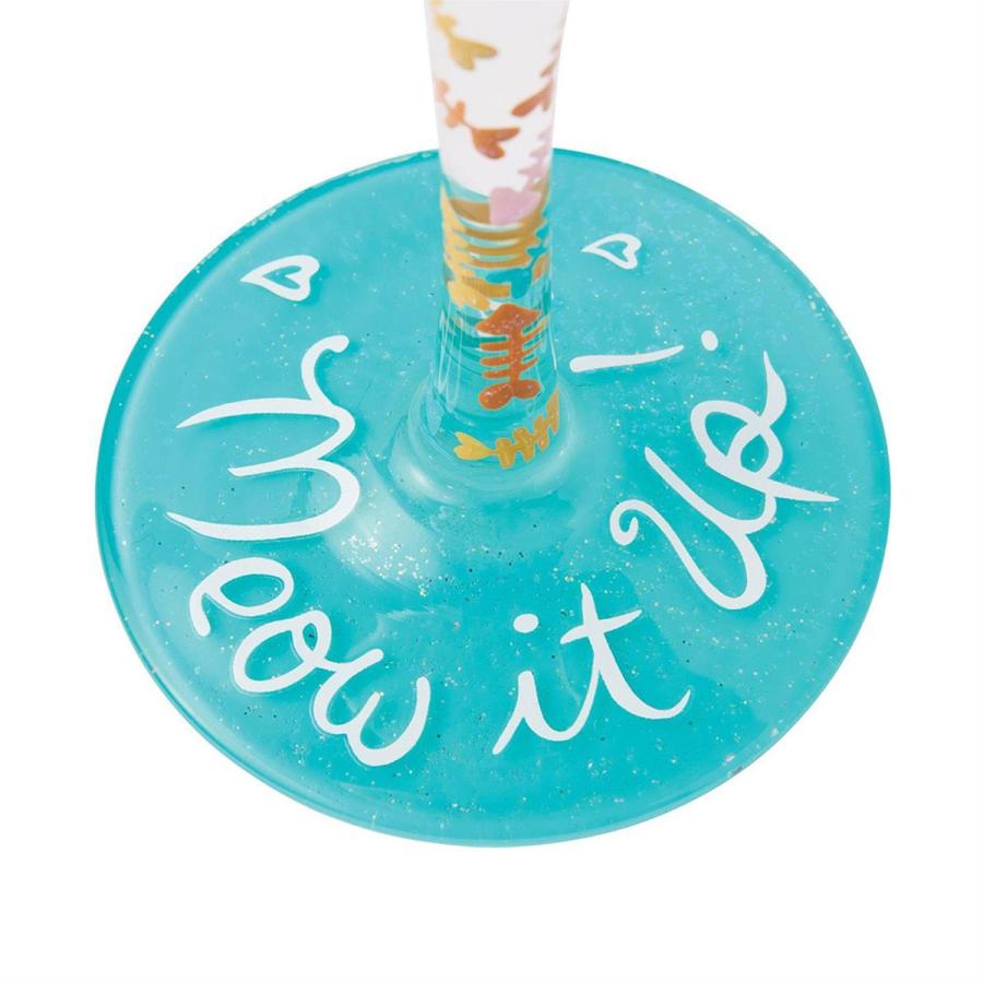 Lolita ワイングラス MEOW IT UP 23cm ニャンダフル・ライフ | かわいい おしゃれ ポップ モダン デザイン食器 アート ロリー |  | 05