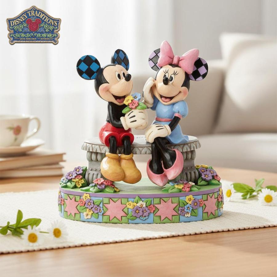 ミッキー&ミニー スプリング 15.5cm | ディズニー トラディションズ ジムショア グッズ フィギュア 人形 置物 彫刻 Jim Shore 正 | Disney