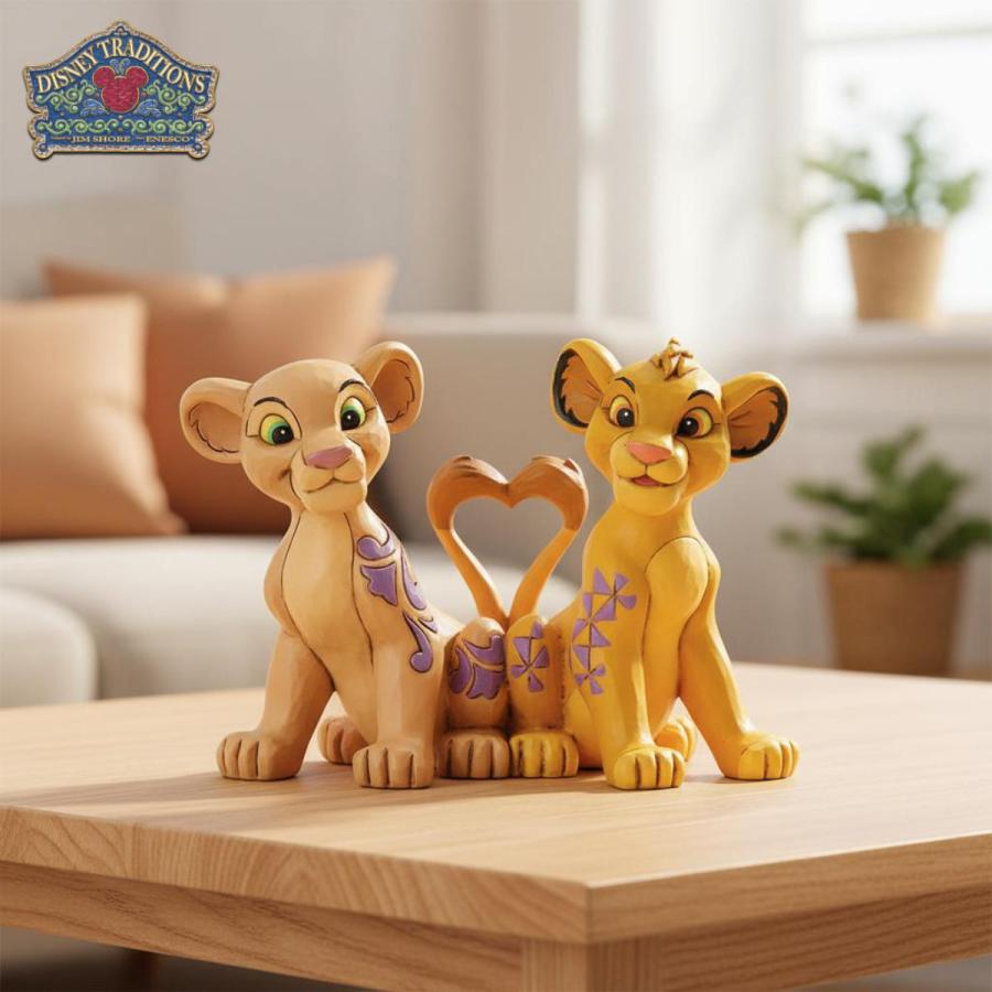 Disney（ディズニー） シンバ&ナラ ハートテイルズ 8.2cm ライオン