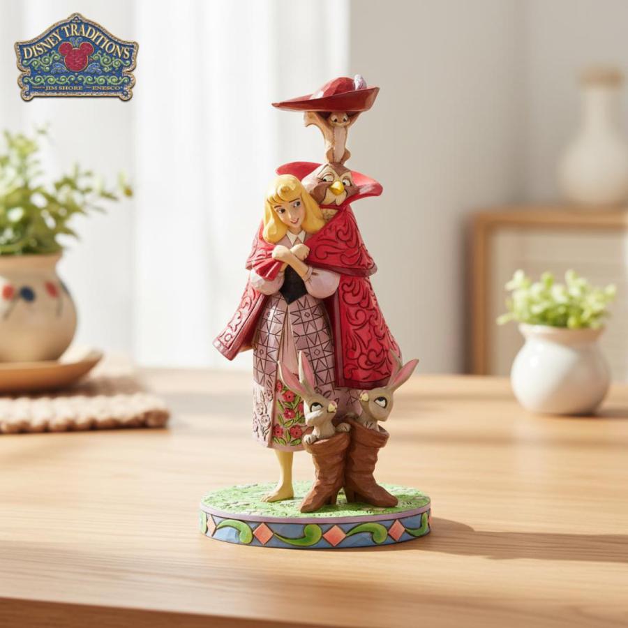 オーロラ ウィズ アニマルズ 26cm 眠れる森の美女 | ディズニー トラディションズ ジムショア グッズ フィギュア 人形 置物 彫刻 Jim S | Disney