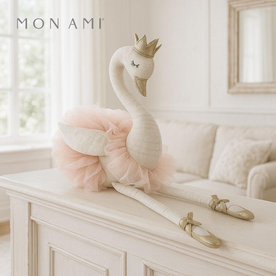 ライラ スワンバレリーナ 29cm 白鳥 | モナミ ぬいぐるみ 雑貨 アート デザイン かわいい ファーストトイ ギフト プレゼント Mon Ami | 
