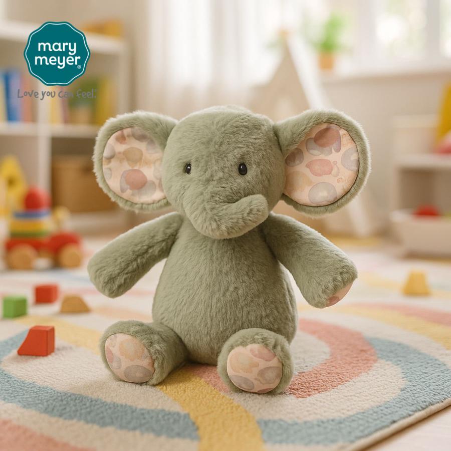 メリーマイヤー リーフエレファント 28cm ぞう | ぬいぐるみ ナチュラルカラー 動物 どうぶつ ファーストトイ ベビー 赤ちゃん こども Mar | mary meyer