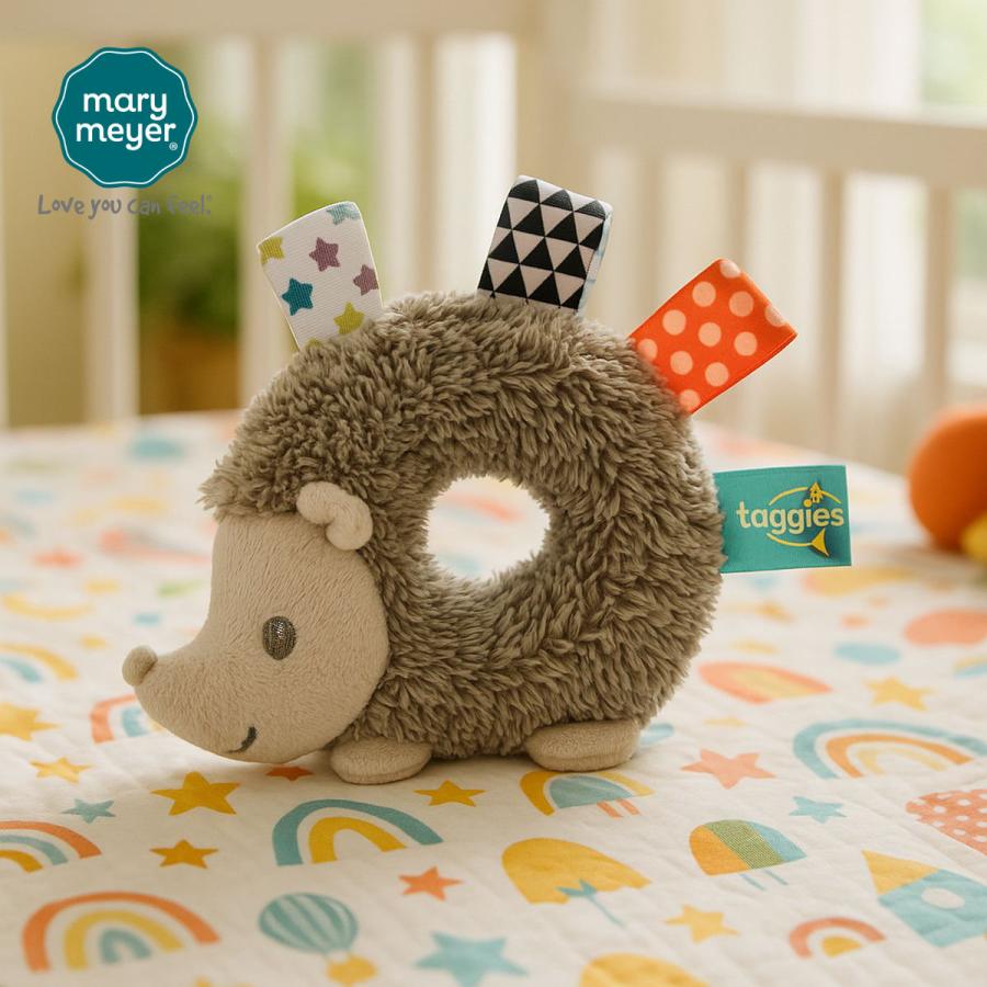 メリーマイヤー タギーズ ヘザーヘッジホッグ ラトル 14cm ハリネズミ | ぬいぐるみ ファーストトイ ベビー 赤ちゃん 0歳 用品 安全 Mar | mary meyer