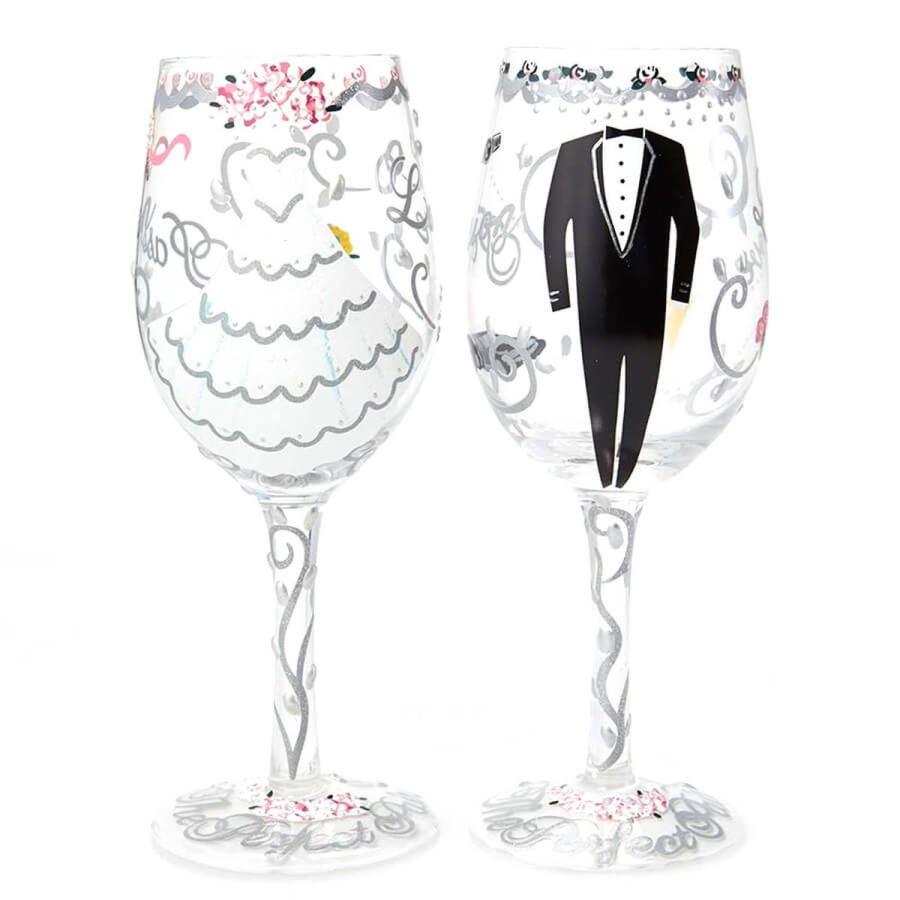 Lolita ワイングラス BRIDE＆GROOM 22.4cm 花嫁と花婿 | かわいい おしゃれ ポップ モダン デザイン食器 アート ロリータ・ |  | 02