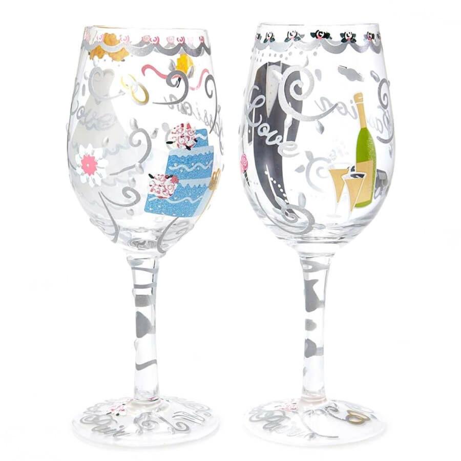 Lolita ワイングラス BRIDE＆GROOM 22.4cm 花嫁と花婿 | かわいい おしゃれ ポップ モダン デザイン食器 アート ロリータ・ |  | 04