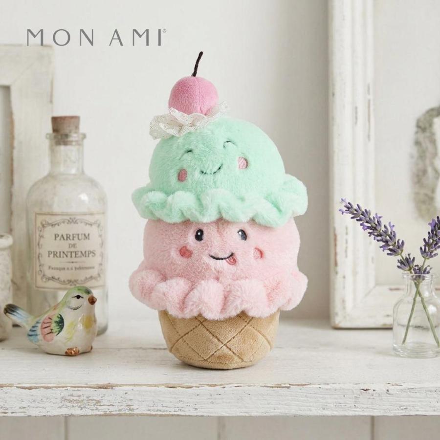 アイスクリーム スクープス 19.5cm | モナミ ぬいぐるみ 雑貨 アート デザイン かわいい ファーストトイ ギフト プレゼント Mon Ami | 