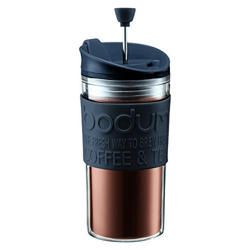 正規品 BODUM ボダム TRAVEL PRESS SET マグ用リッド付コーヒーメーカー 350ml ブラック K11102-01