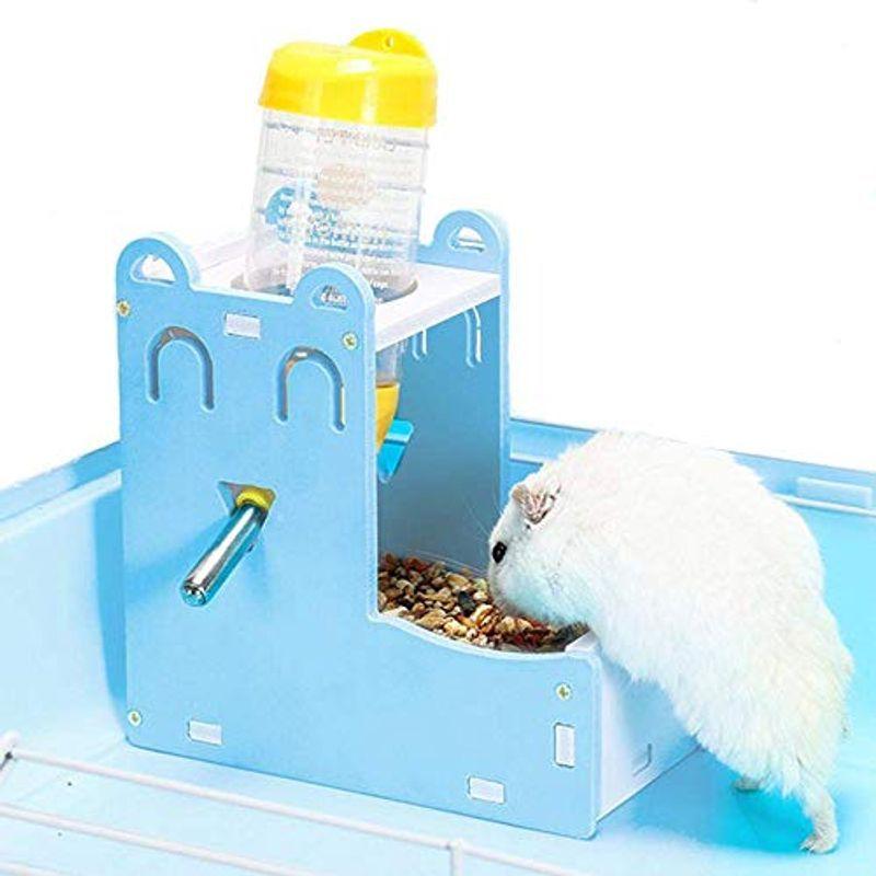 ウィリーウィリー雑貨店gifty 小動物 自動給餌器 80ml給水器付き 両用 ハムスター 餌入れ 水飲み 食器 ハリネズミ 給水器 自動 餌やり 水やり 大人気の