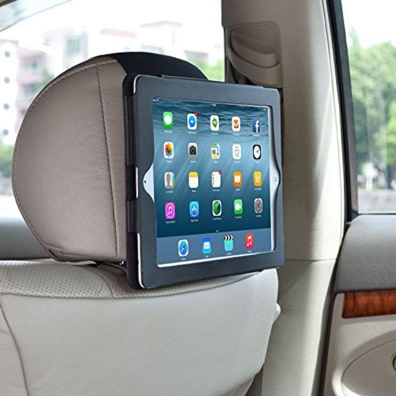 WANPOOL自動車後部座席のヘッドレストに乗せる車載用スタンドは、 iPad 2 / iPad 3 / iPad 4に適用できます