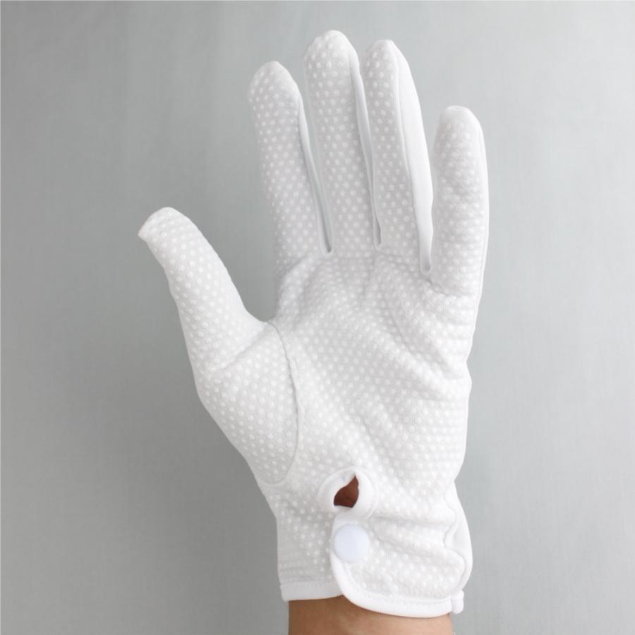 礼装用手袋 フォーマル手袋 ナイロン 滑り止め付き 3双 ホック付き