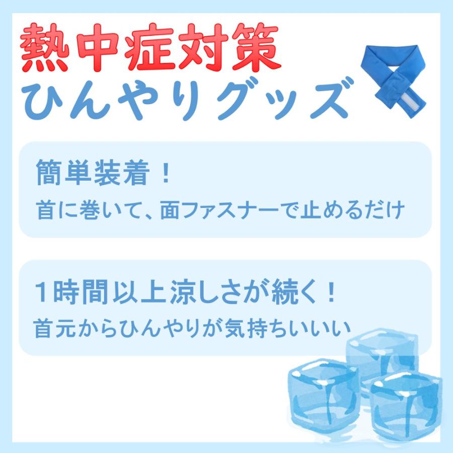 熱中症対策 ネッククーラー 保冷剤付き 冷感 最強 1個 首 保冷剤 熱中