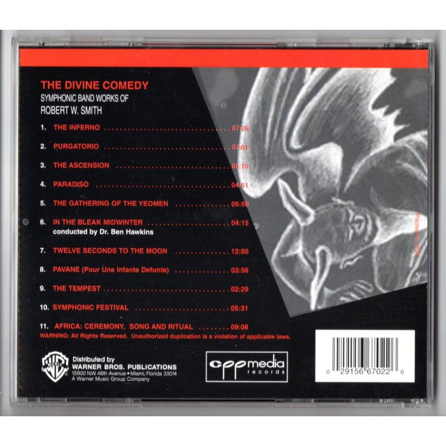 送料無料 吹奏楽CD ロバート・W・スミス作品集神曲 アフリカ 月まで12秒 シンフォニックフェスティヴァル 農民の集い 寒々とした真冬に
