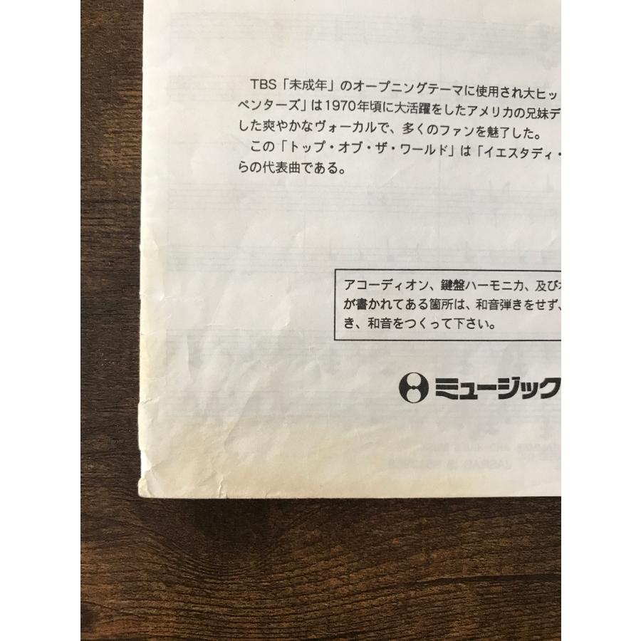 送料無料 器楽合奏楽譜 カーペンターズ：トップ・オブ・ザ
