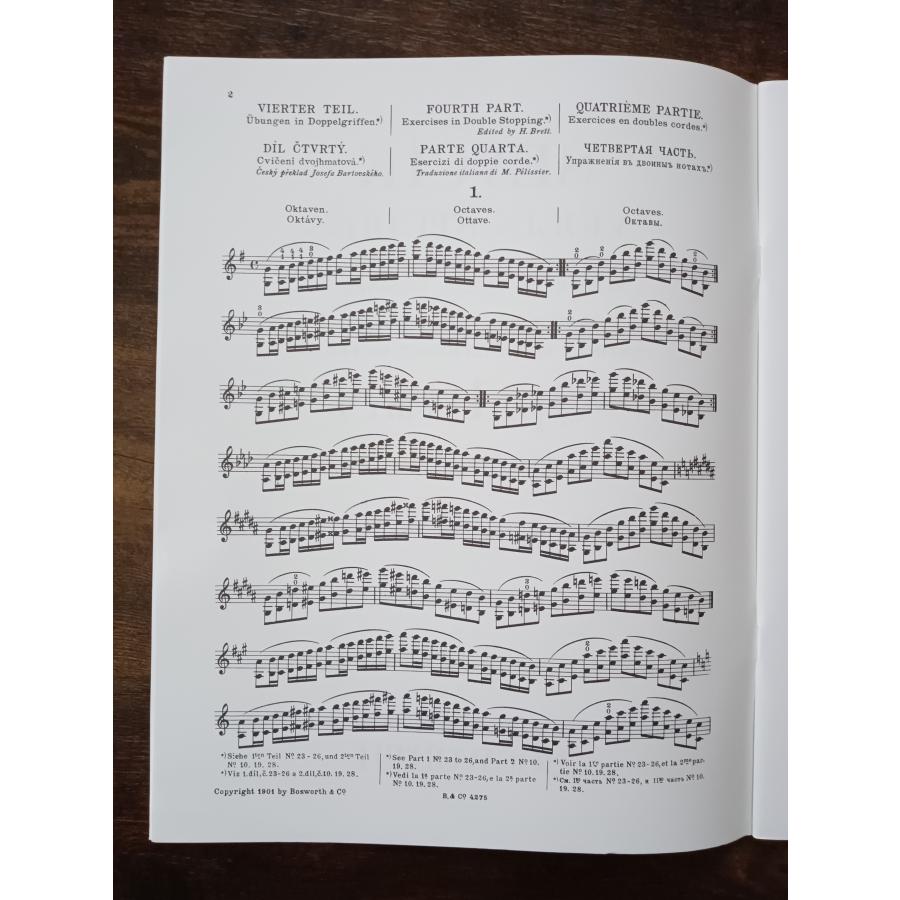 送料無料 ヴァイオリン楽譜 セヴシック (シェフシーク) バイオリン教本 Op.1 パート4 教則本 sevcikviolin