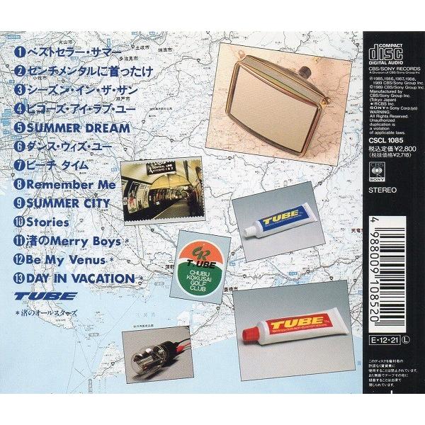 TUBE チューブ / TUBEst チューベスト 1989.12.21 ベストアルバム CSCL