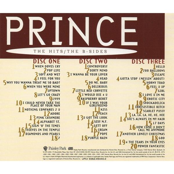 プリンス　ざ•ヒッツコレクション Prince / プリンス「THE HITS COLLECTION / ザ・ヒッツ