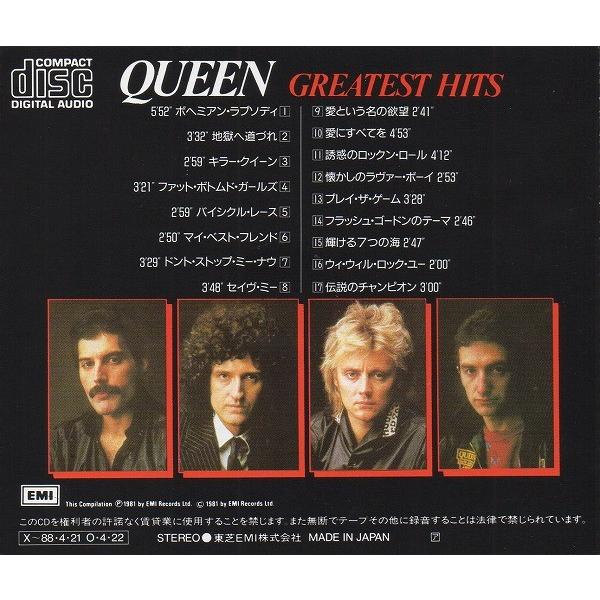 クイーン QUEEN / グレイテスト・ヒッツ GREATEST HITS 1981年作品