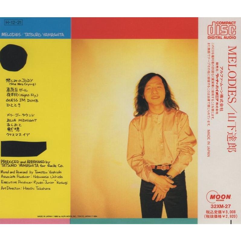 山下達郎 / MELODIES メロディーズ 1986.12.21 7thアルバム 1983